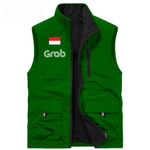 DISCON Rompi Grab, ROmpi Motor Pria, Rompi hiking vest Grab
