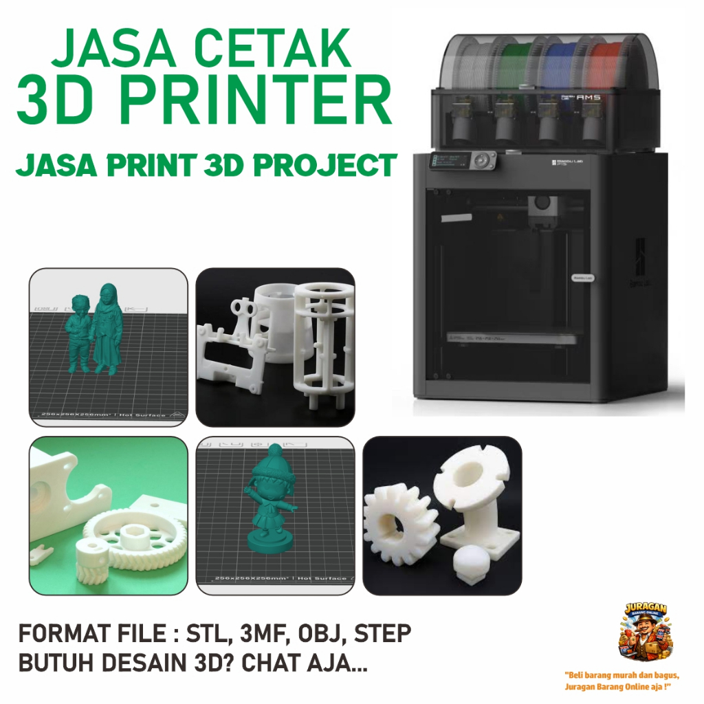 Jasa Print 3D Custom 3D Print / Cetak 3D / Printing 3D Jasa cetak 3D Printer | JASA Print 3D CEPAT J