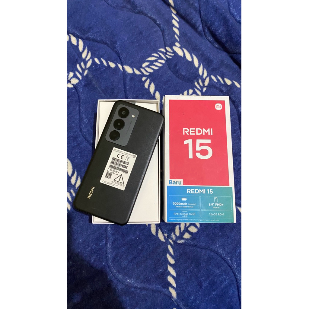 REDMI 15 (8//256)GB SECOND GARANSI