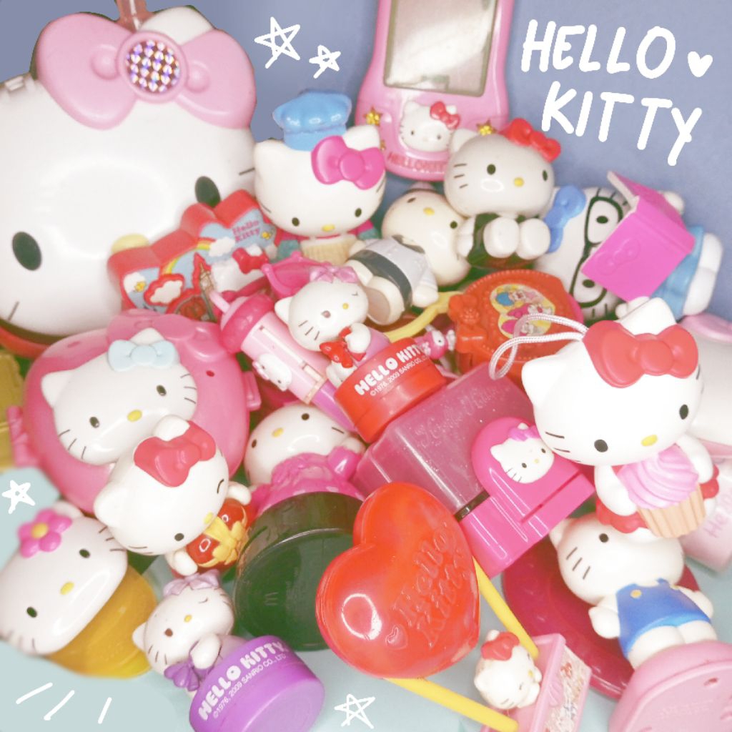 [SALE] Preloved SANRIO HELLO KITTY mainan MCD KFC McDonald's toys (second, bekas) JADUL 2000s Random