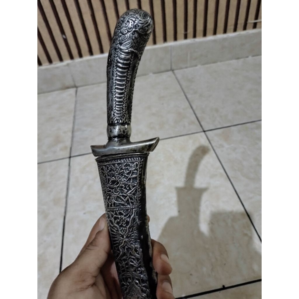 Suduk Maru Gagang & Sarung dari Perak