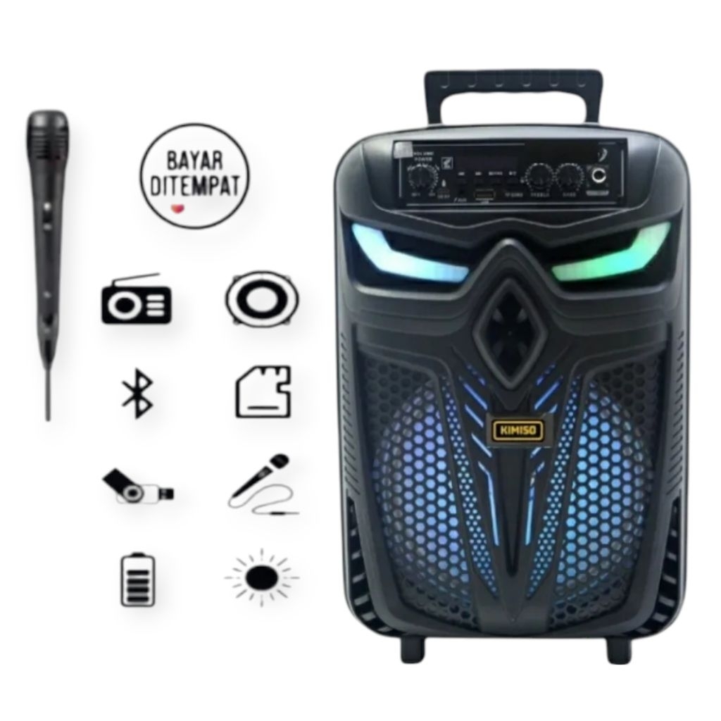 Promo speaker Bluetooth Kimiso 7801 Free Microphone Super Ngebass