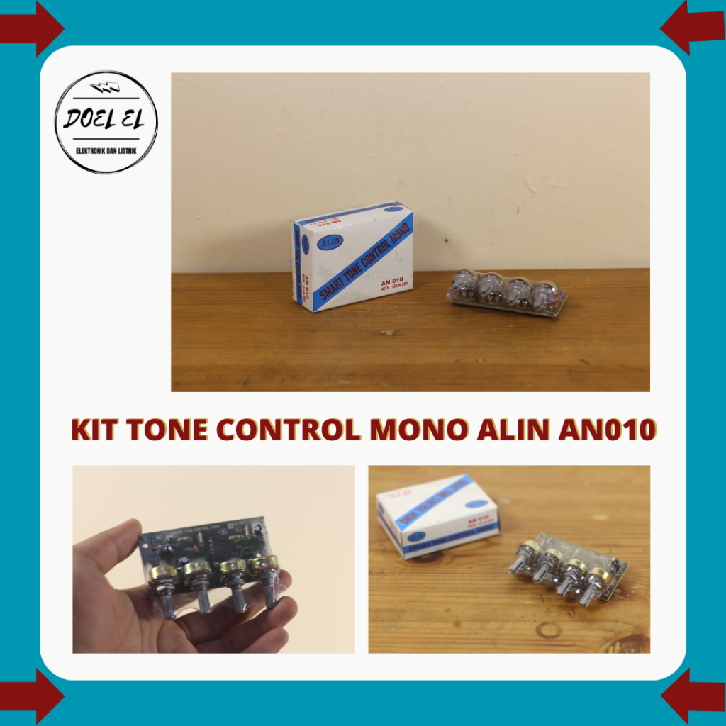 KIT TONE CONTROL MONO ALIN AN 010 IC LM 324