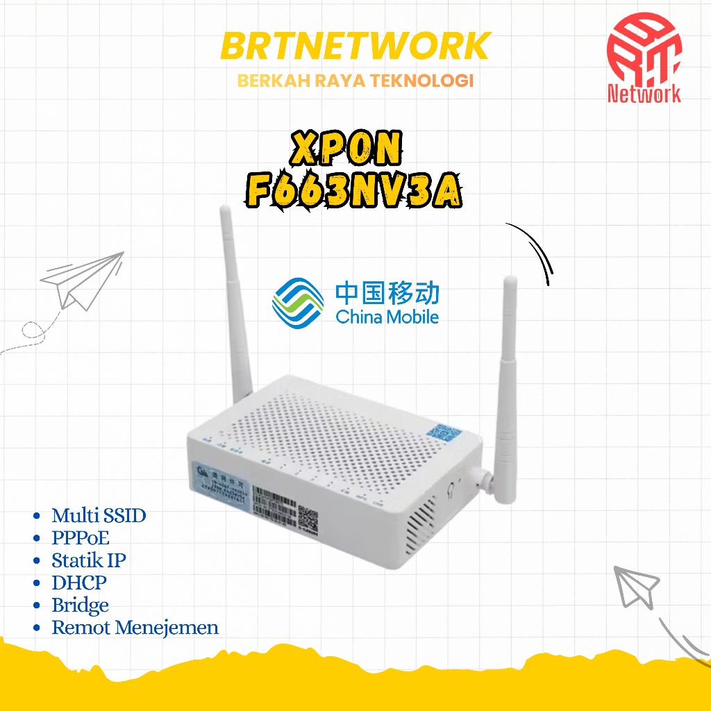 ZTE F663NV3 Xpon Ont Original Bergaransi