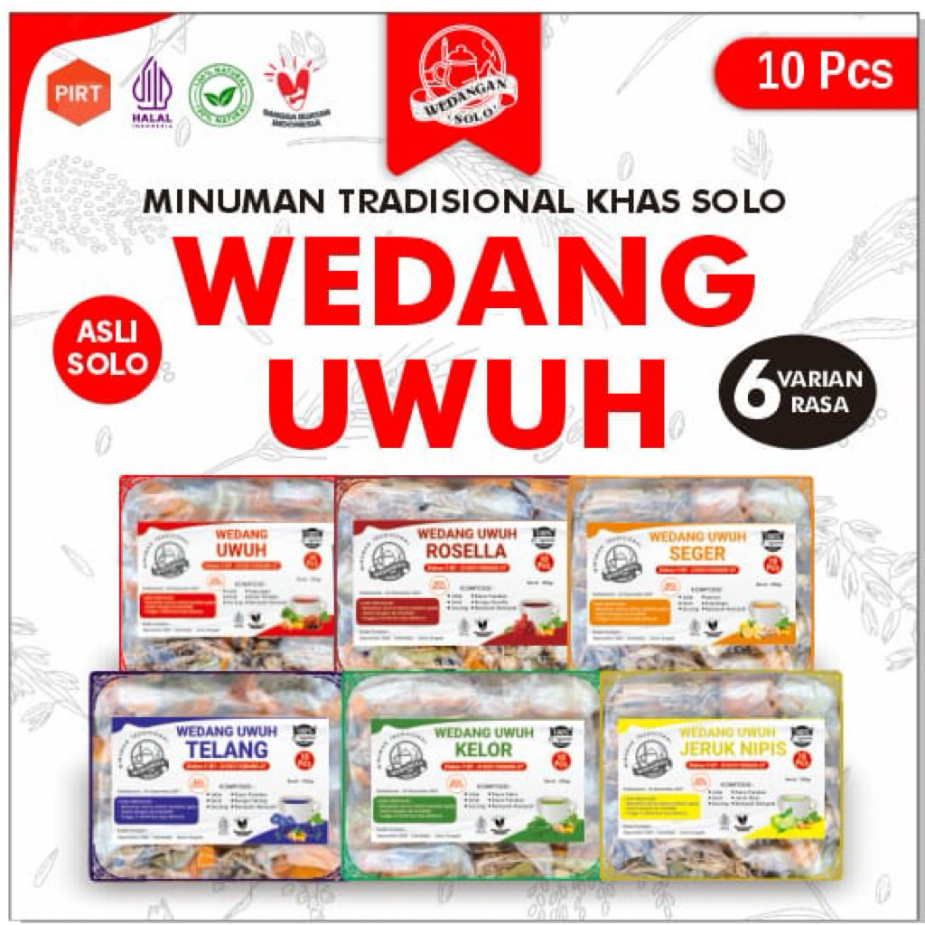 Wedang Uwuh komplit Khas Jogja 1 Pack isi 10 pcs