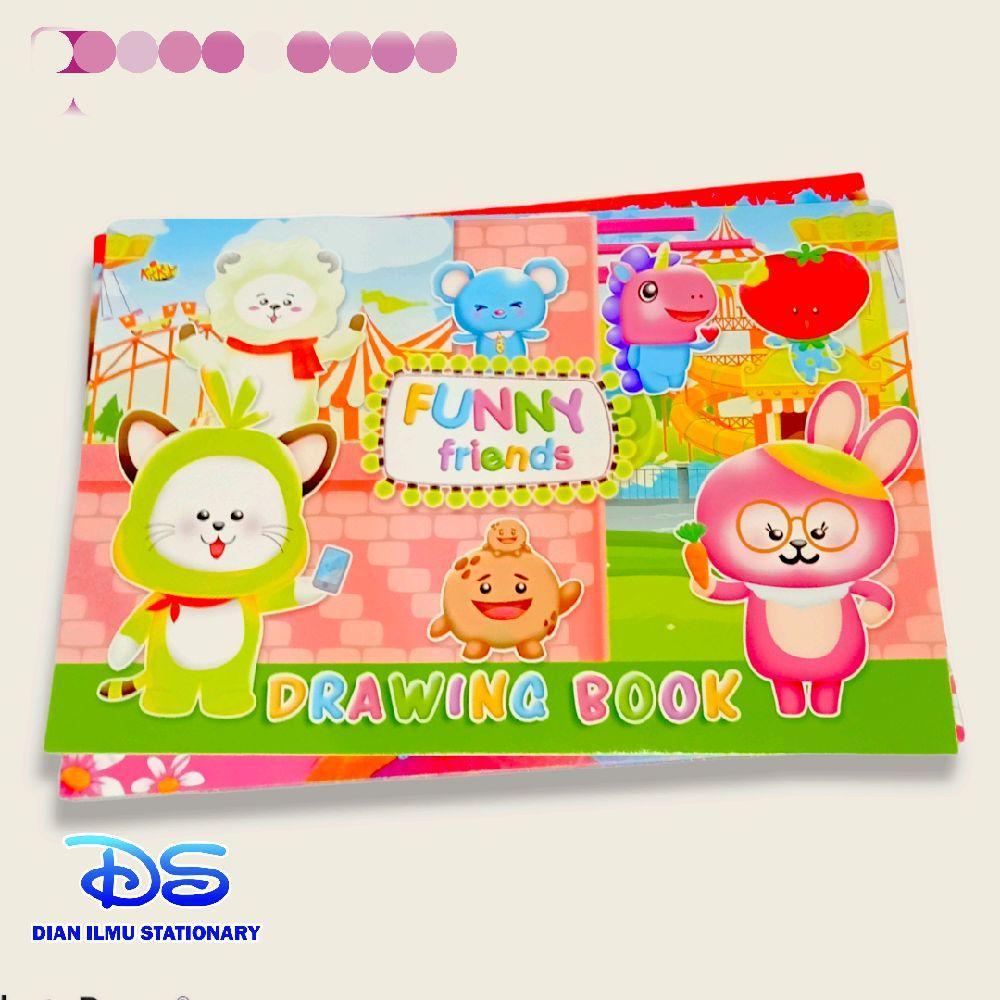 Buku Gambar A4 Kiky | Sidu | Vision | Buku Menggambar & Mewarnai Alat Tulis Sekolah | Dian Ilmu Stat
