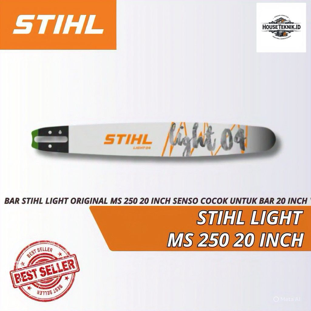 READY BAR 20INCH STIHL ORIGINAL UNTUK MESIN POTONG KAYU 250 STIHL