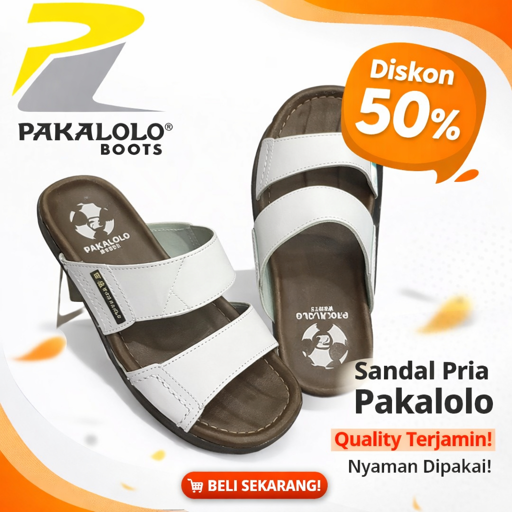 SENDAL SLOP PAKALOLO BAN02 PREMIUM 100% ORIGINAL, sendal pria nyaman di gunakan sehari hari atau saa