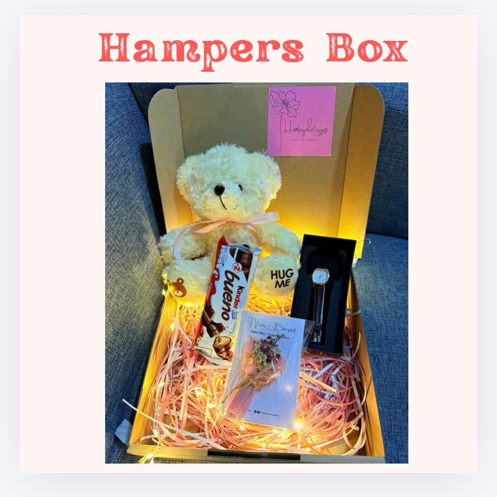 HAMPERSBOX KINDER BUENO TERMURAH // HAMPERSBOX EDISI VALENTINE // HAMPERS BOX SPECIAL ULANGTAHUN