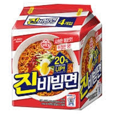 OTTOGI Ramen Jin Bibim (Mi Instan Goreng Korea) 624gr (156gr@4pcs)
