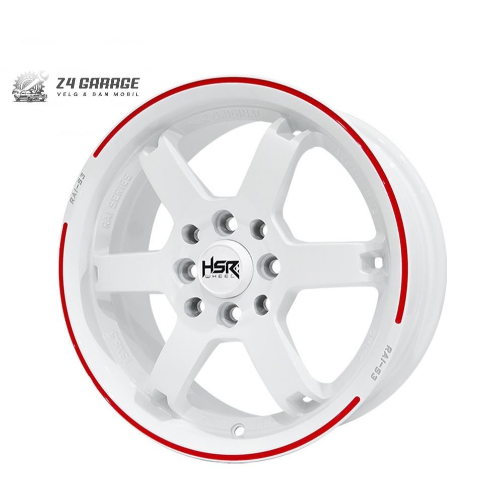 Velg Racing Ring 15 HSR RAI S3 Putih Untuk Avanza Xenia Agya Calya