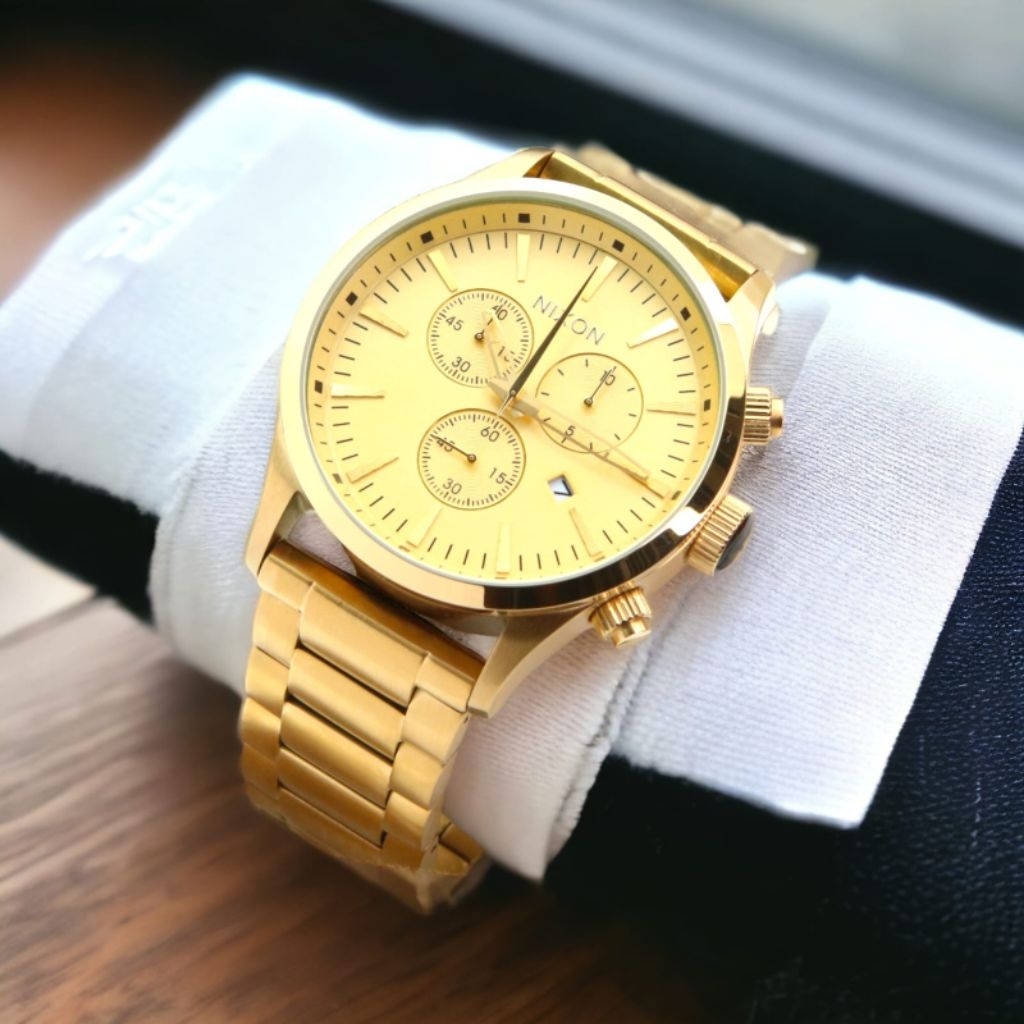 NIXON Gold Chrono Prestige Watch
