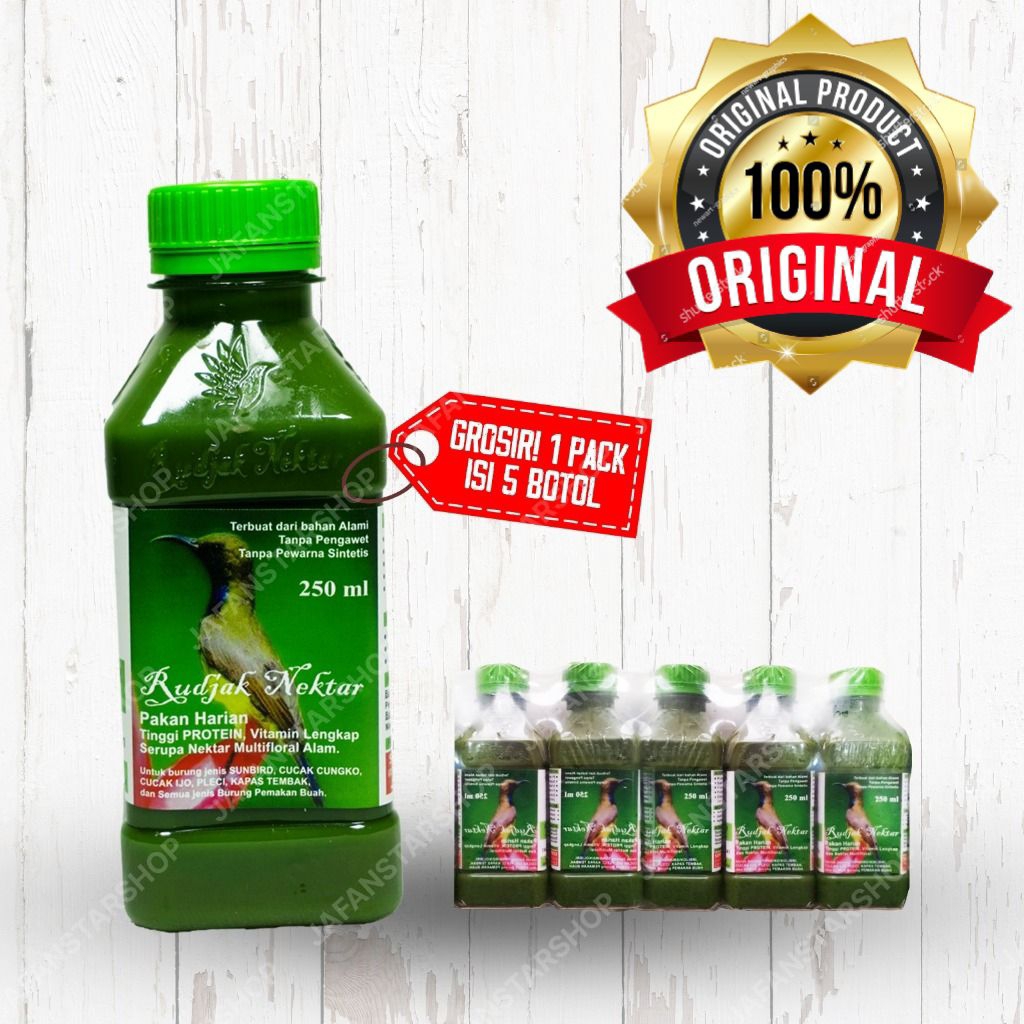 GROSIR RUDJAK NEKTAR 1PACK ISI 5PCS 250ML ORIGINAL
