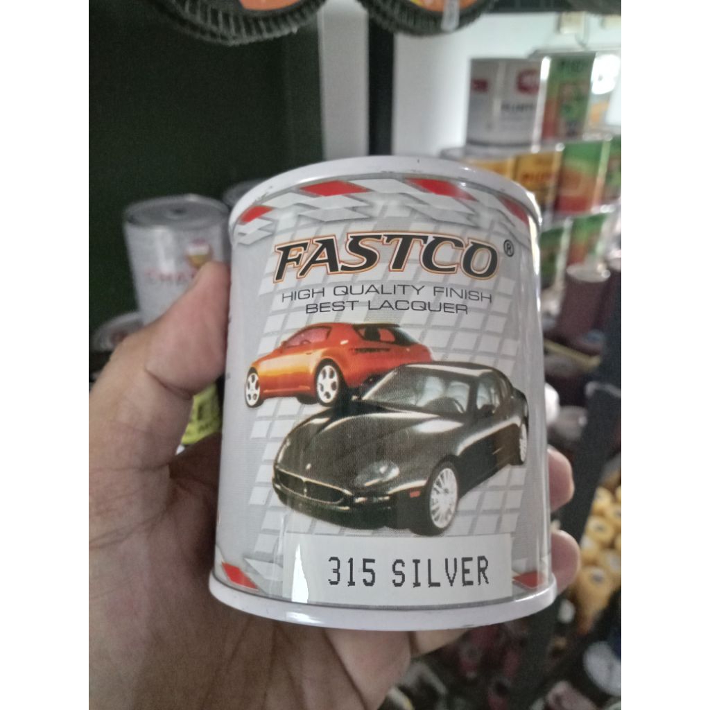 cat Duco warna silver 1/4