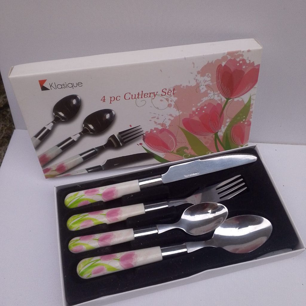 Paket Sendok Garpu Pisau stainless Restoran-Kafe-Suvenir pernikahan