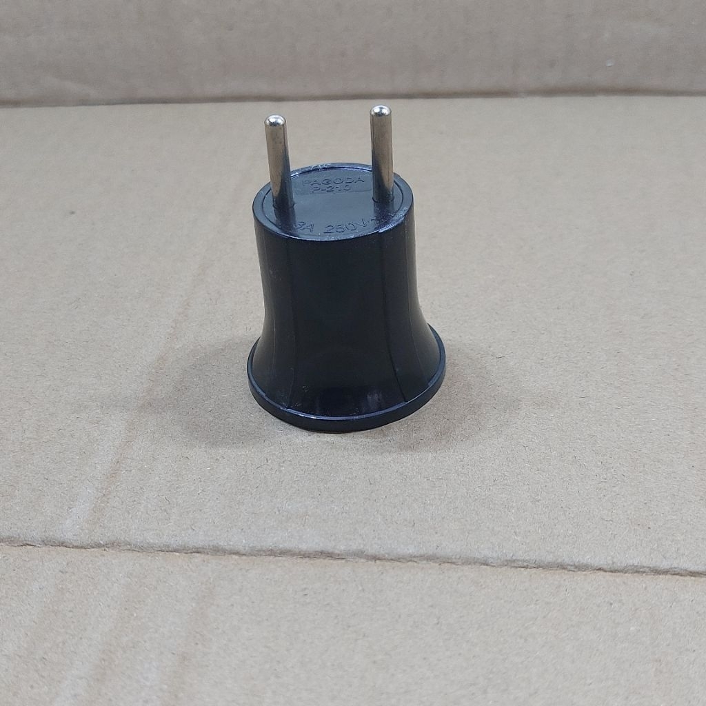 fitting fiting colok lampu hitam PAGODA P-210