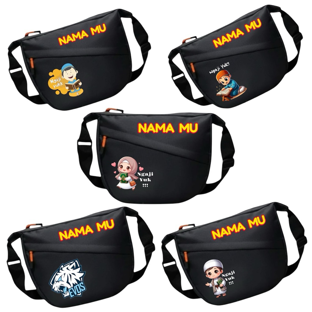 Tas Selempang Terbaru Tas Selempang Anak Laki Perempuan Untuk Ngaji Alquran Iqro Gambar Ngaji Anak D