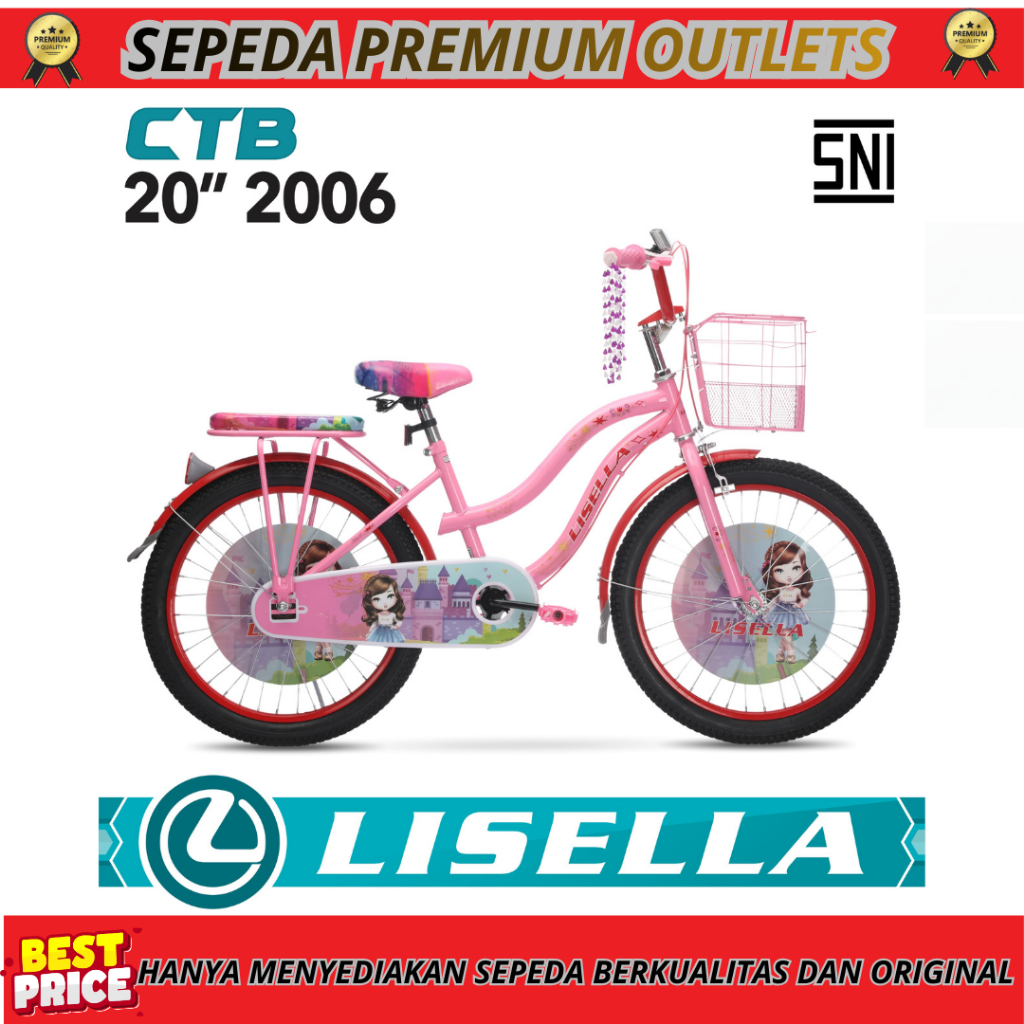 Sepeda Anak Mini 20 Inch Lisella