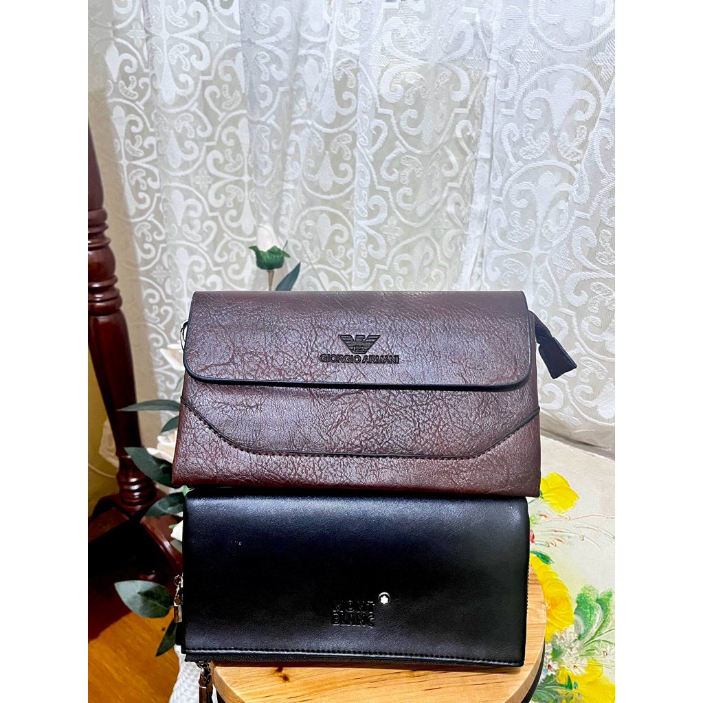 NEW Dompet Panjang Giorgio Armani Brown