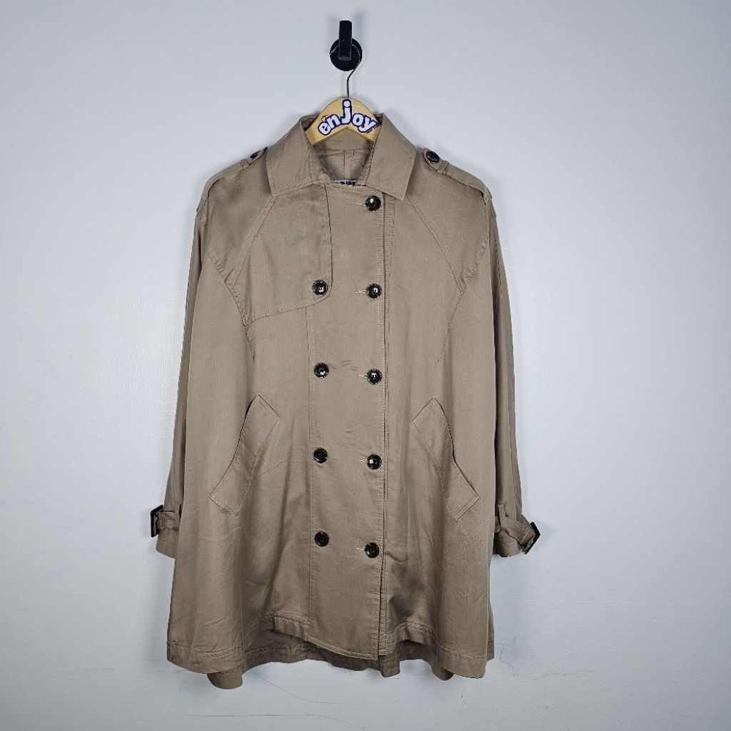 coat mantel oversize jacket parka panjang MARINE outer muslim hijab fashion second preloved