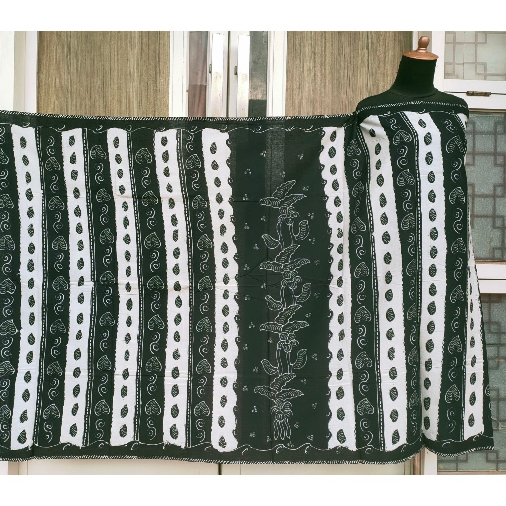 Batik Umiromlah 2810404 Bahan Kain Batik Full Tulis Handmade Asli Pengrajin Madura Pamekasan Hitam P