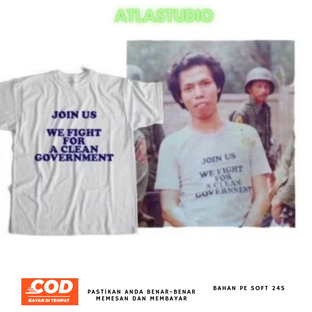 Kaos Dono Warkop Legend - Baju Join Us We Fight For A Clean Government tshirt