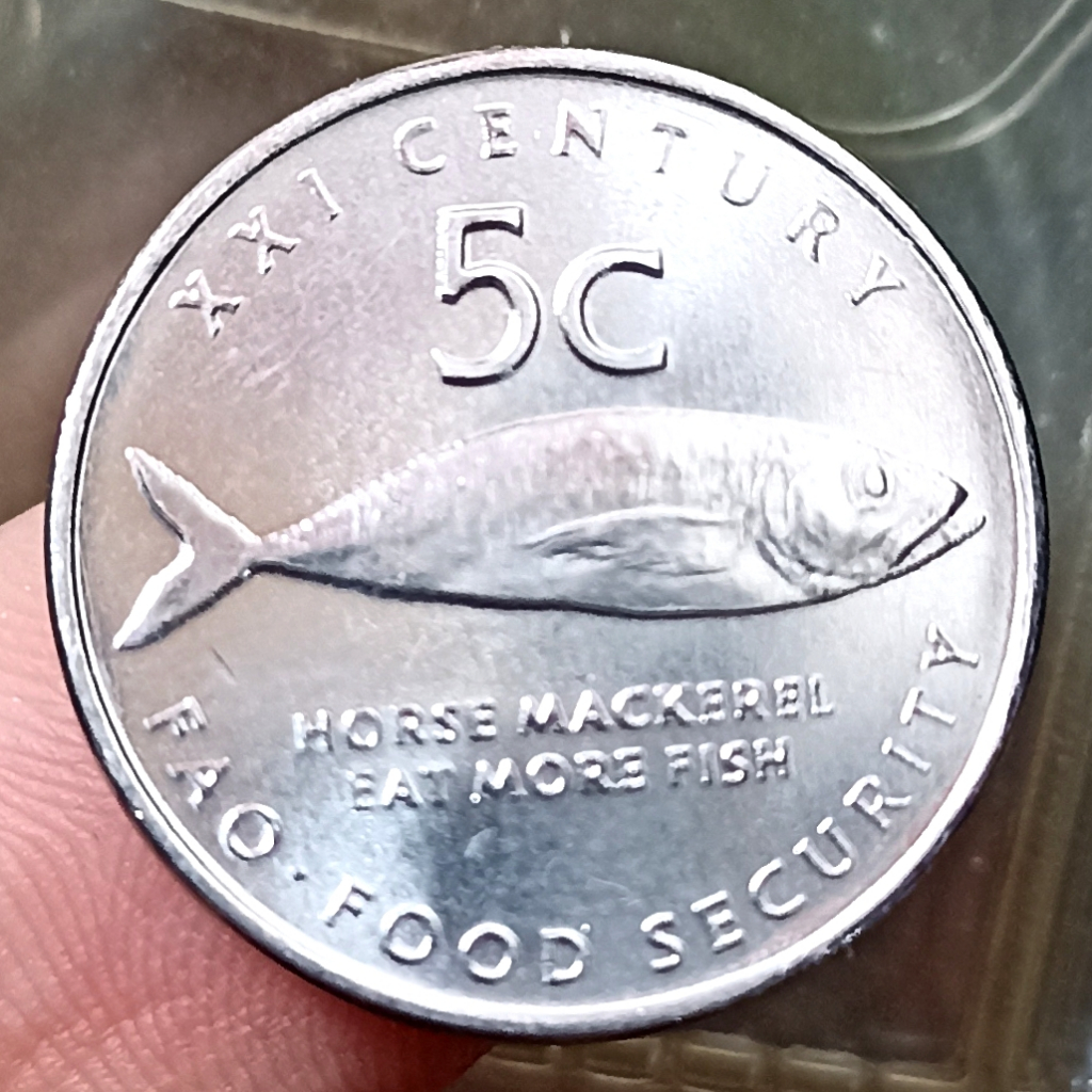 Koin Kuno Namibia 5 Cents FAO
