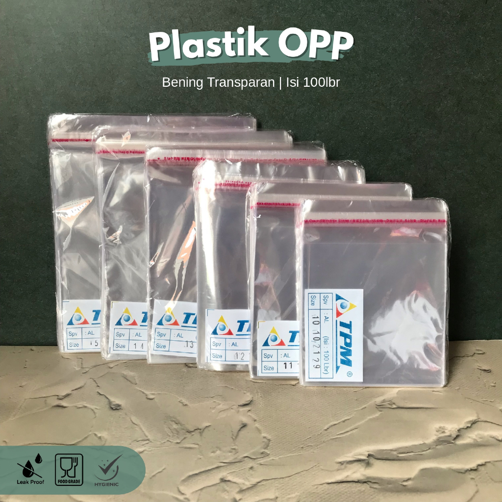 [PACK] Plastik OPP Seal Lem Bening Transparan / Plastik Kue Basah Donat Bakpao