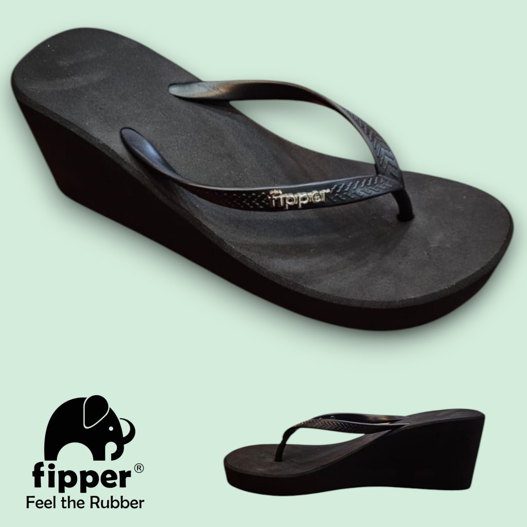 FIPPER WEDGES BLACK / BLACK