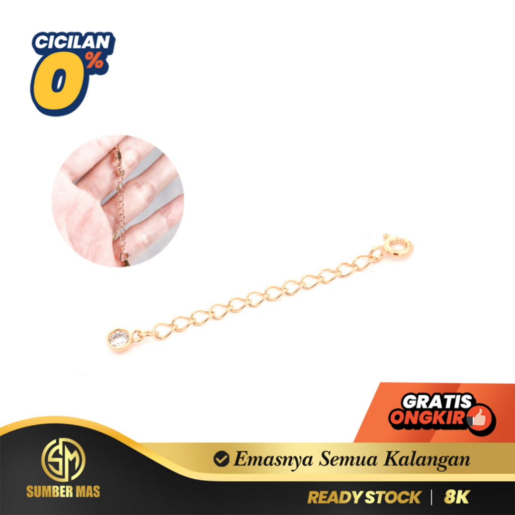 EXTANTION EMAS KALUNG DAN GELANG FASHION 8K - SUMBER MAS