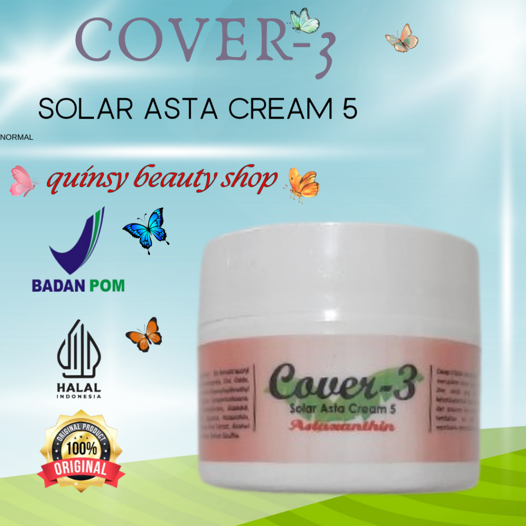 cover 3 solar asta cream 5 astaxanthin spf 50