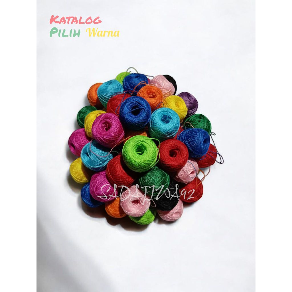 BENANG RAJUT POLY KILAP PILIH WARNA / BENANG RAJUT POLYESTER / BENANG RAJUT / RAJUT / BENANG / POLYE