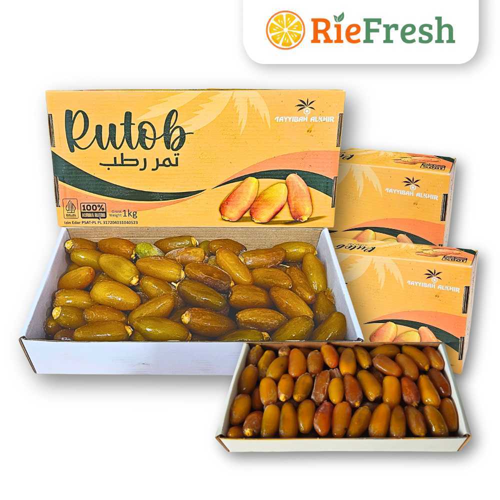 Kurma Ruthob Libya Segar 1kg – Tekstur Renyah Pilihan