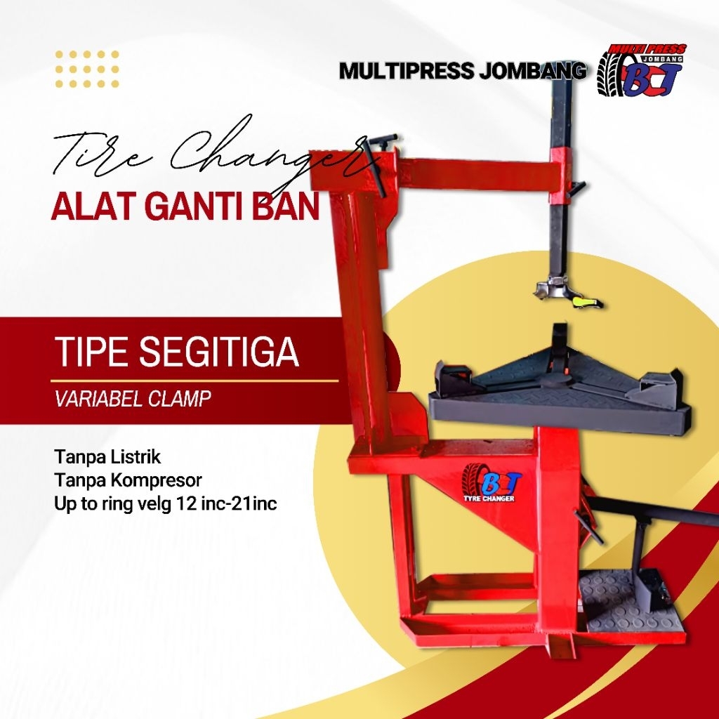BCT Tire Changer Segitiga Alat Buka Ban Motot