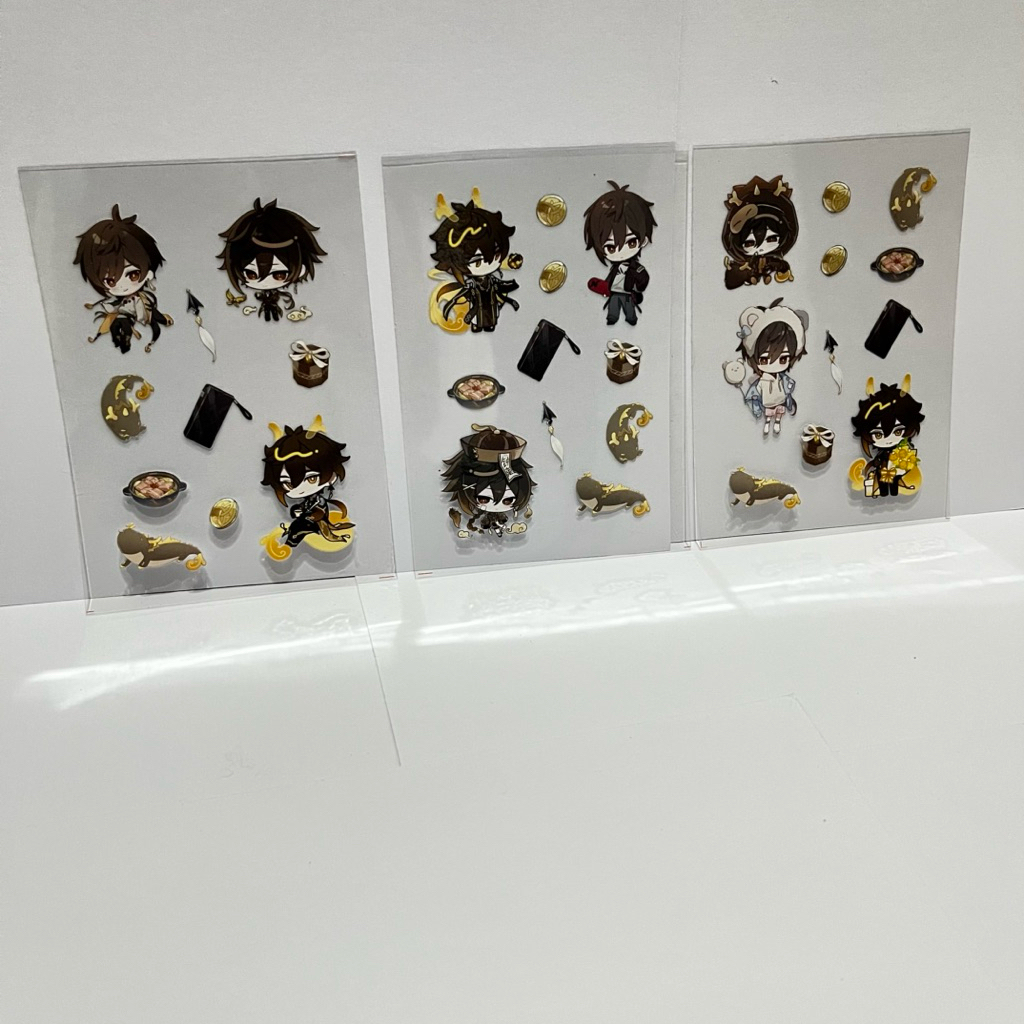 Genshin Inpact Fanmerch Zhongli Sticker Sheet Birthday 2025 KR