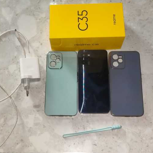Realme C35  4/128 Second Bekas Pemakaian Pribadi Dari Tanggan Pertama Normal