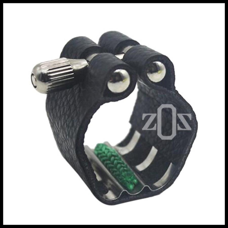 Ligature Mouthpiece Saxophone Alto Soprano Tenor Leather