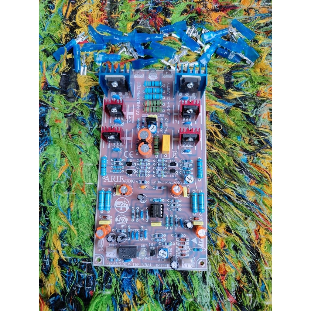 Kit driver power amplifier Clas ab grand mono Fersi baru input balance ples Limiter