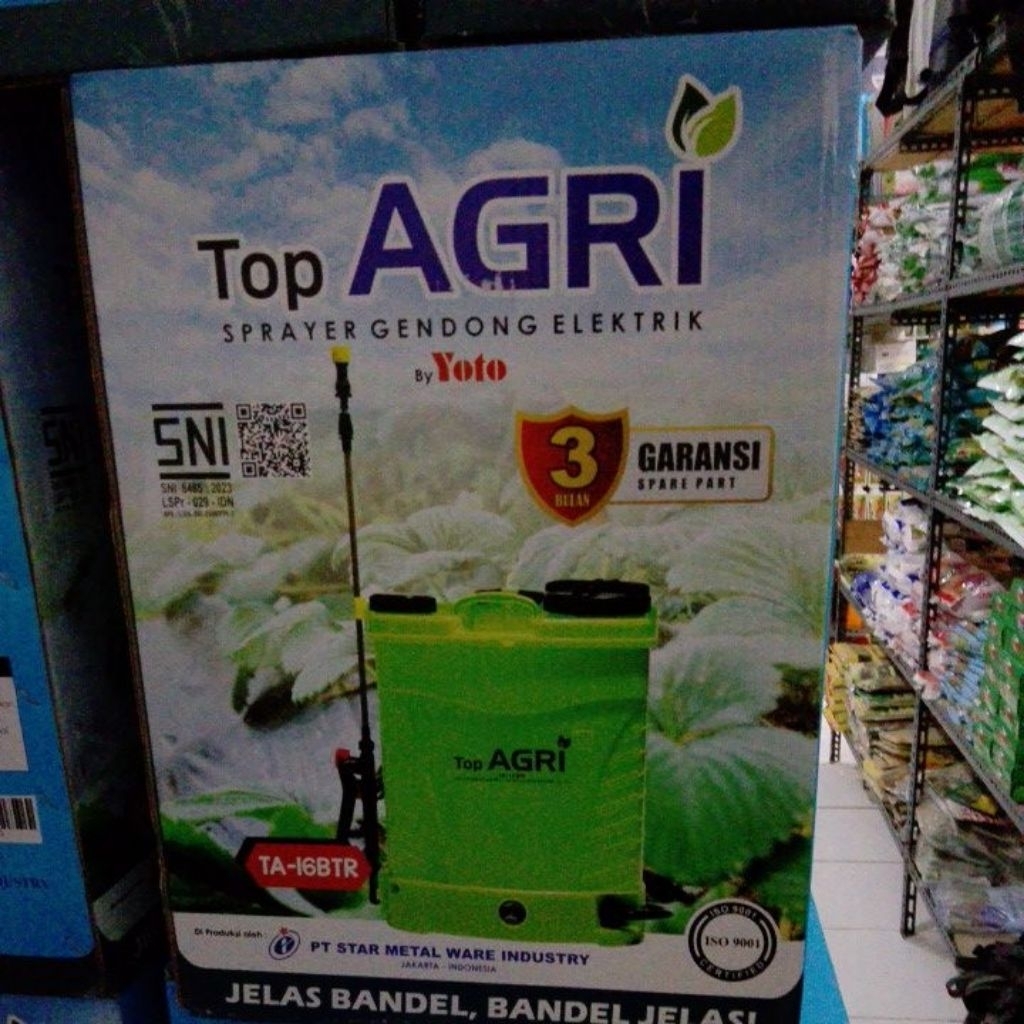 TENGKI ELEKTRIK TOP AGRI 16 l