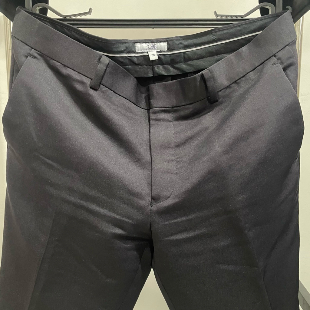 Celana Formal Jobb Slim Fit Black Hitam Pants Seperti Baru Like New