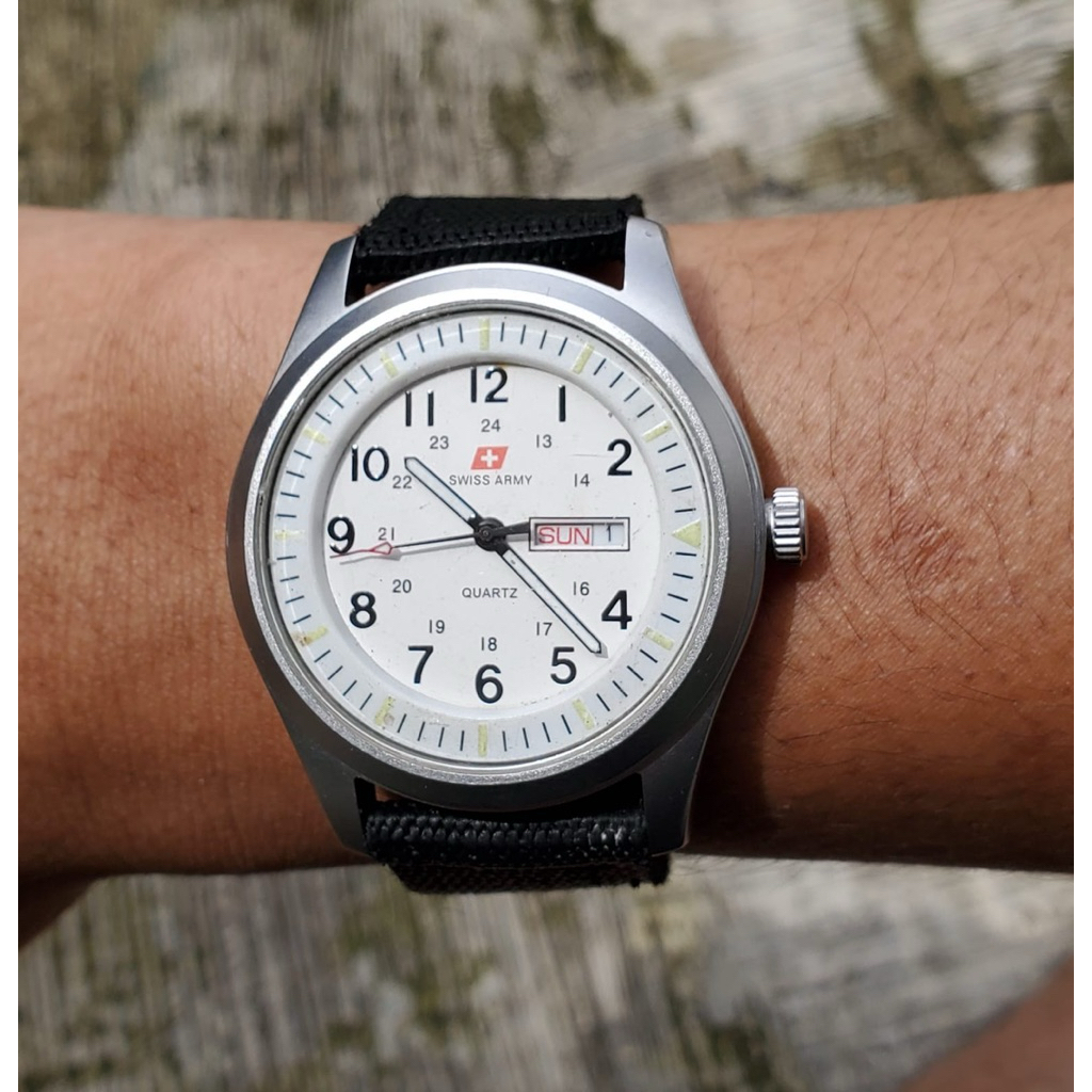 Jam Swiss armi Military Second Watch