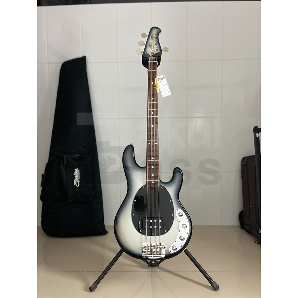 Sterling Ray34 Silverburst Bass