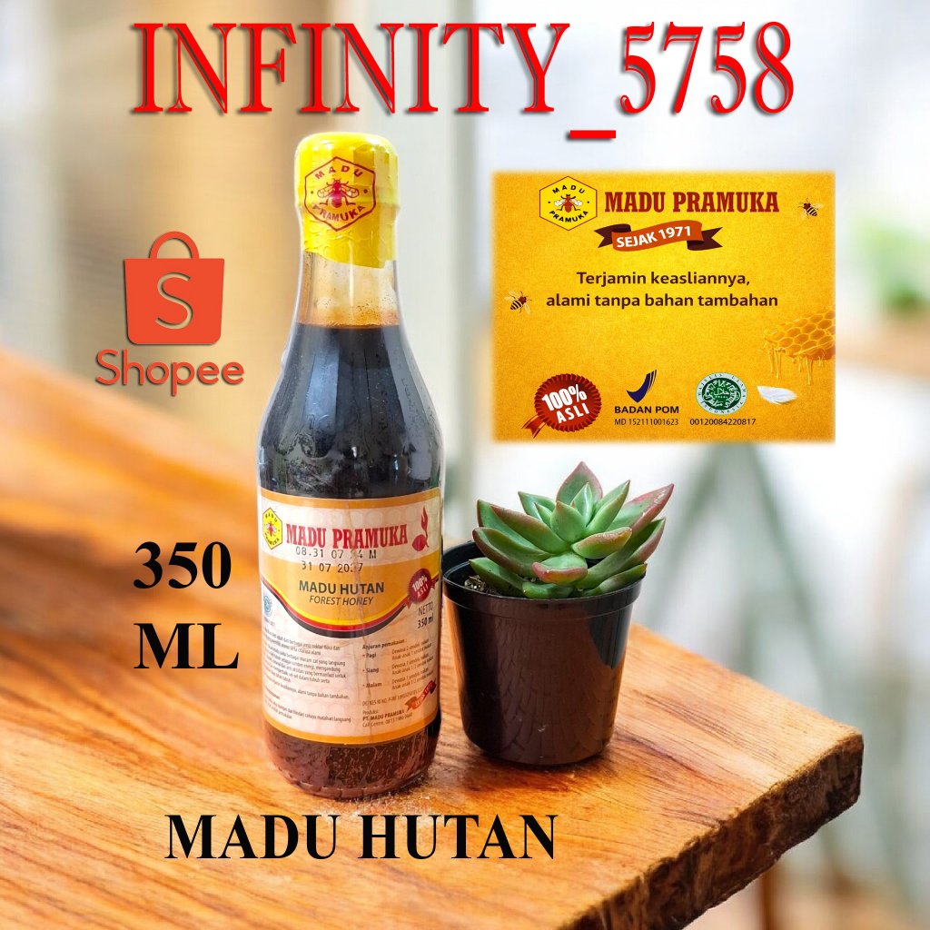 MADU PRAMUKA MADU HUTAN 350 ML (MADU ASLI)