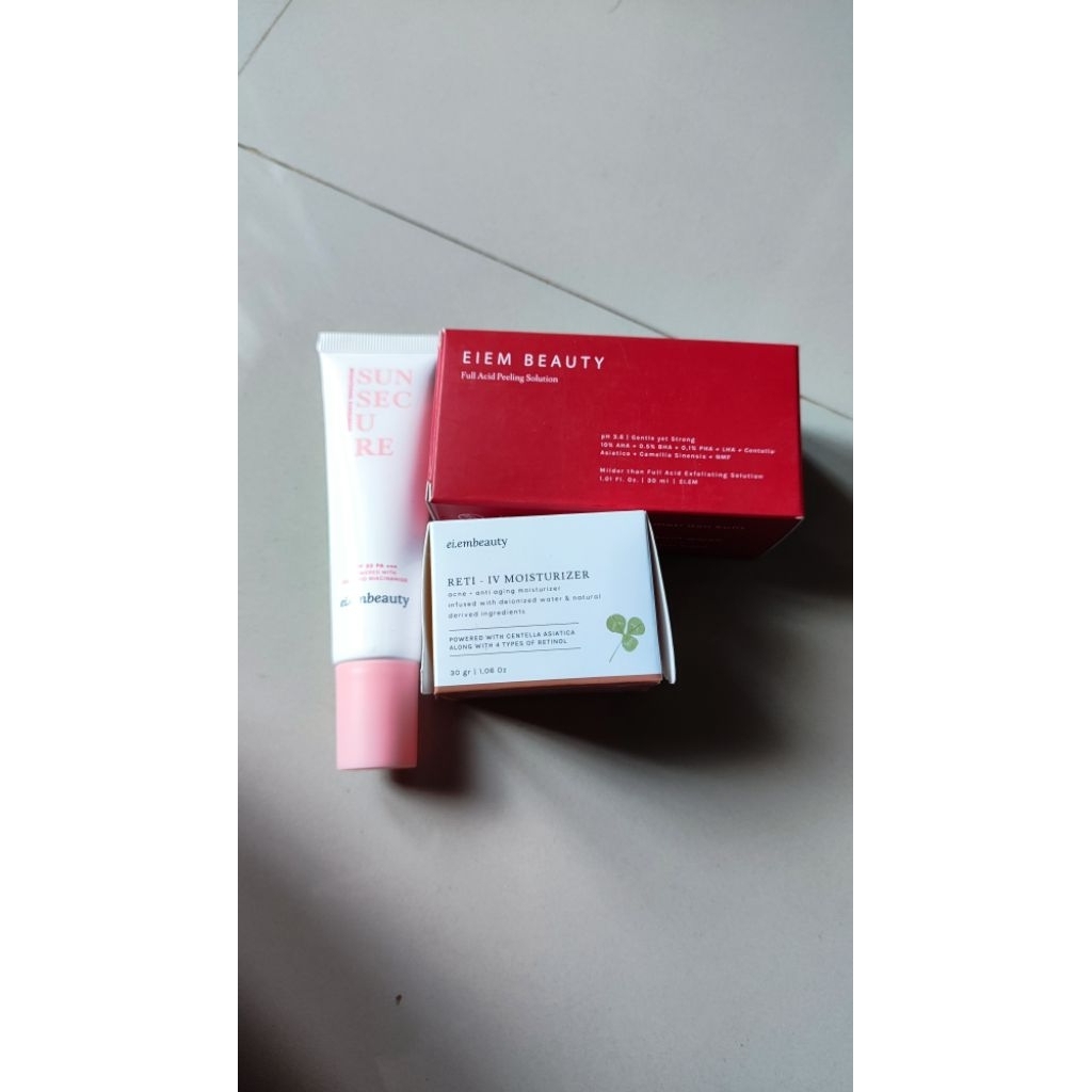 eim beauty retinol sunscreen peeling serum