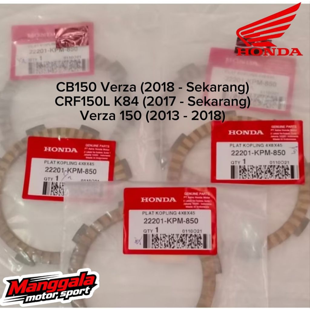 Kampas Kopling Asli AHM CB150 CRF150 Verza 22201-KPM-850