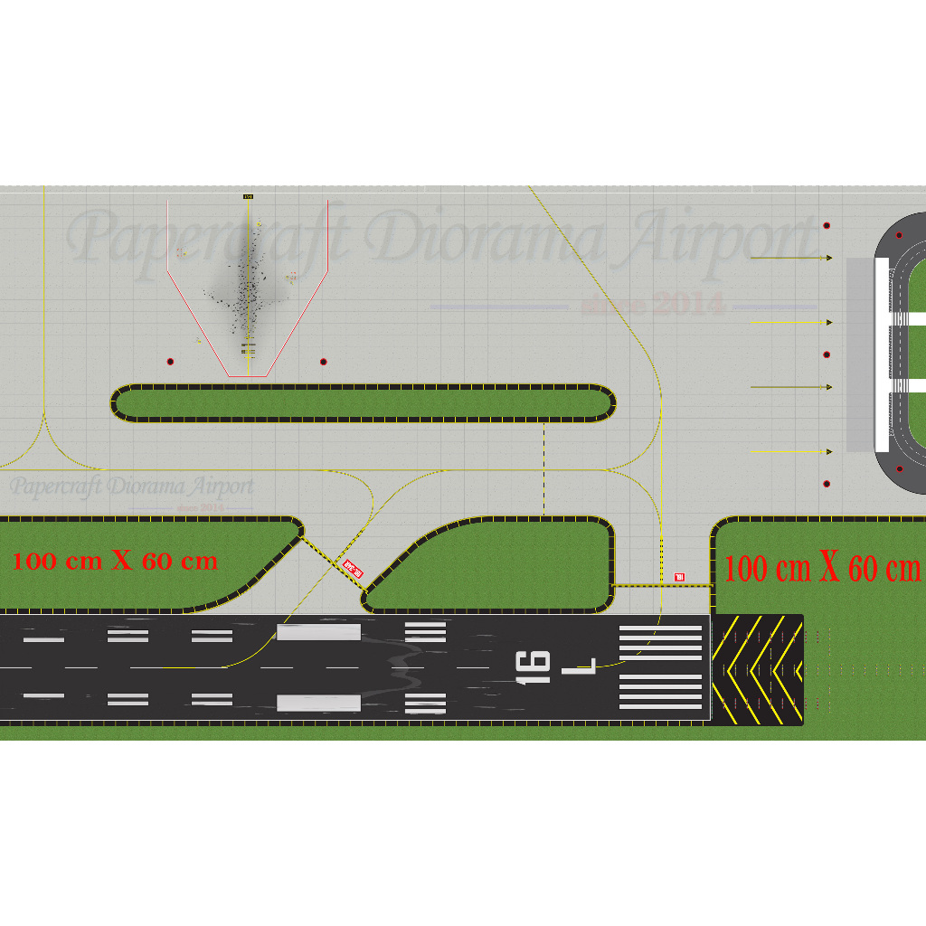 Diecast Pesawat Herpa | Mat Airport | Commuter Terminal Skala 1:400