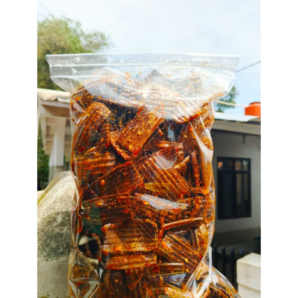 KRUPUK JENGKOL RENYAH PEDAS DAUN JERUK / KRUPUK ASBES