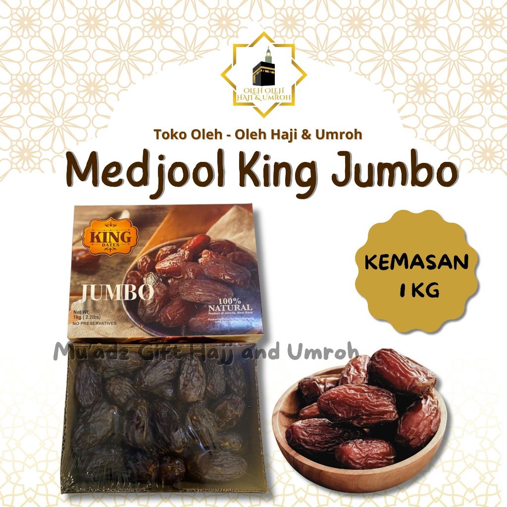 KURMA MEDJOOL PALESTINE KING JUMBO KEMASAN 1 KG KURMA MEDJOOL PREMIUM ORGANIC KURMA MEDJOOL SUPER JU