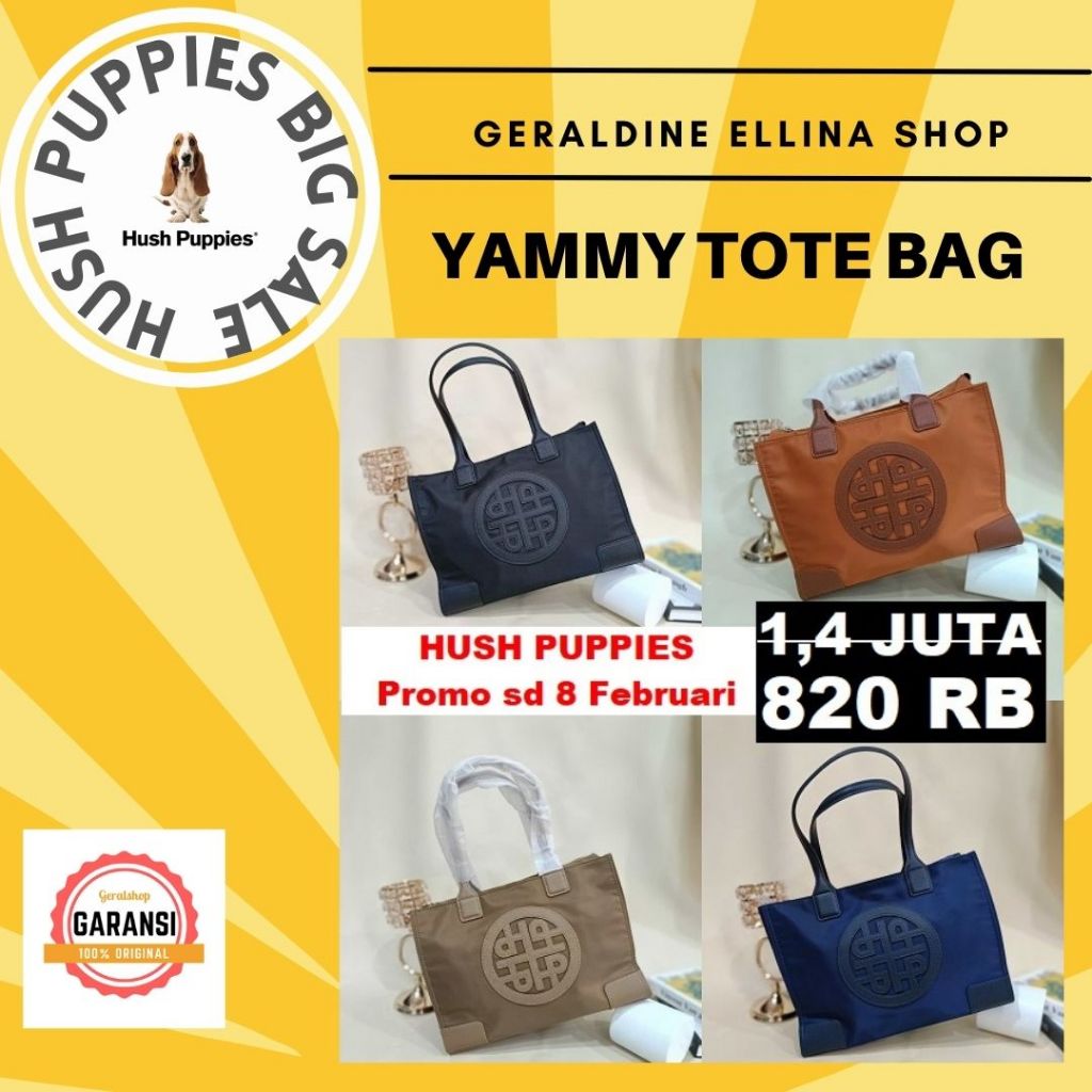 Tas Wanita Hush Puppies sale tote bag 100% original seri YAMMY