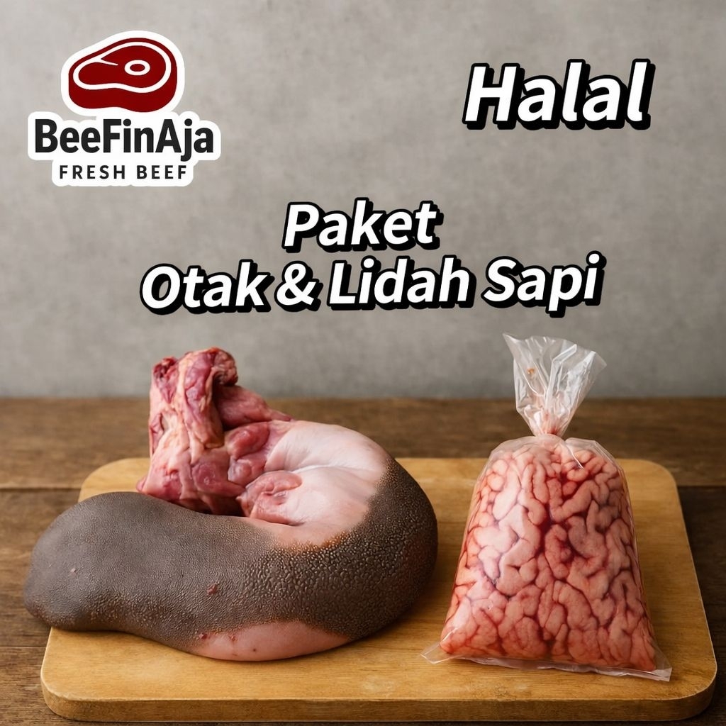 Paket Otak & Lidah Sapi Segar